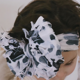 Cow Print Ruffle Headband