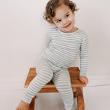 Green Stripe Long sleeve PJ Set
