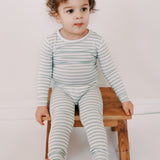Green Stripe Long sleeve PJ Set