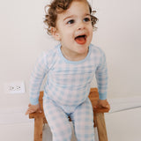 Gingham Long Sleeve PJ Set