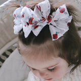 Ladybug Ruffle Clip