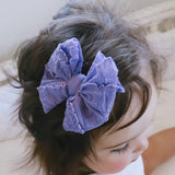 Purple Ruffle Clip