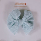 Aqua Ruffle Clip