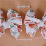 Sweet Peach Ruffle Clip