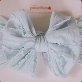 Aqua Ruffle Headband