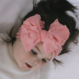 Peachy Coral Ruffle Headband